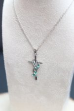 CROIX STRASS VERTS 3