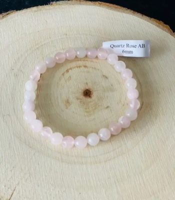 quartz rose 6 mm