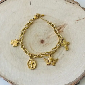 ACIER DORE ANGE CROIX 1